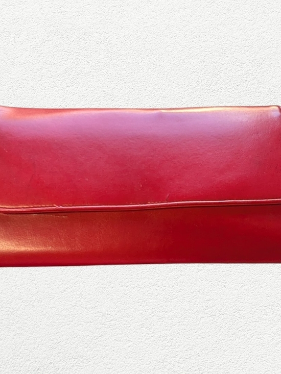 Source Unknown Handbags - Women's Red Leather Women's Clutch Bag